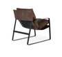 GINER Y COLOMER Sillón de piel verde con estructura de metal